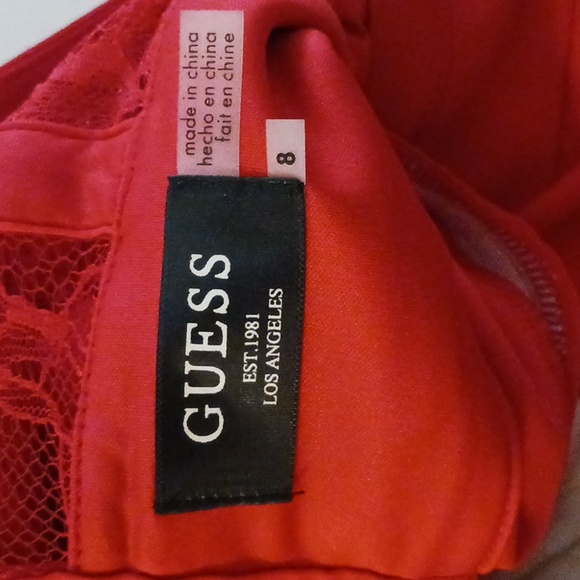 Womans scarlet red guess dress size 8 - Picture 10 of 13